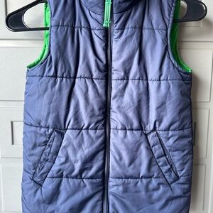 Lands End Puffer Vest with Green Lining